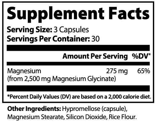 MagneRest – Nighttime Calm Formula | Magnesium Glycinate Capsules | Warden Armor