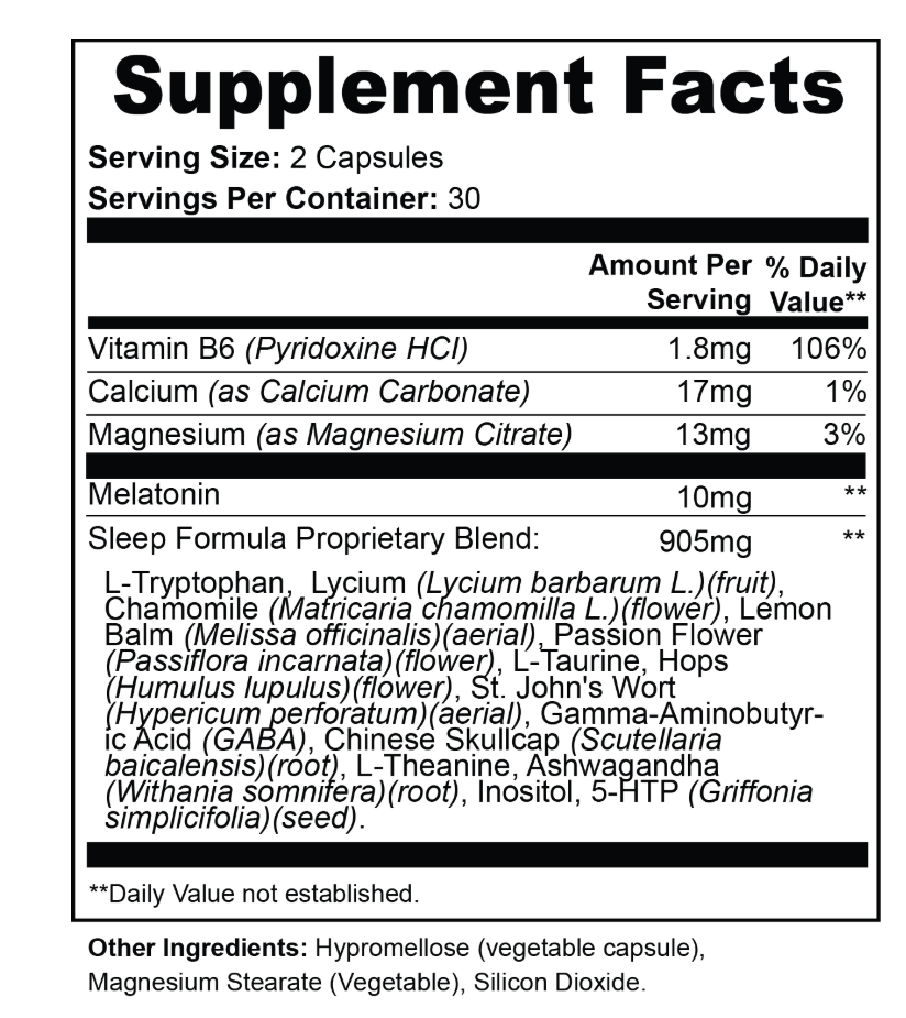 RestX – Nighttime Sleep & Relaxation Support | Melatonin + Calming Botanical Blend | Warden Armor