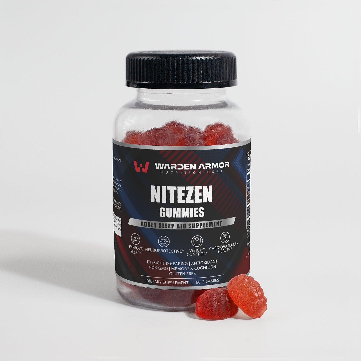 NITEZEN Sleep Gummies – Natural Sleep Support | Melatonin, Passionflower & B6 | Warden Armor
