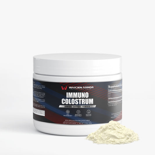 Immuno Colostrum Powder – Daily Nutrition Formula | 25% IgG Bovine Colostrum | Warden Armor