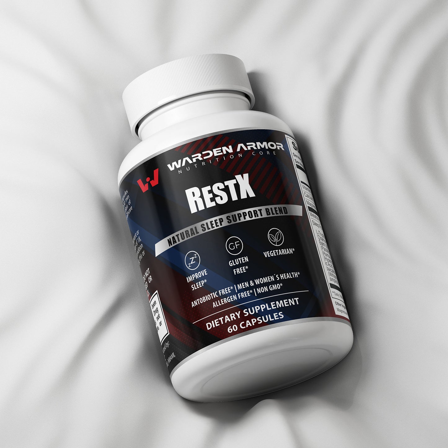 RestX – Sleep Wellness Support | Nighttime Relaxation Capsules | Warden Armor