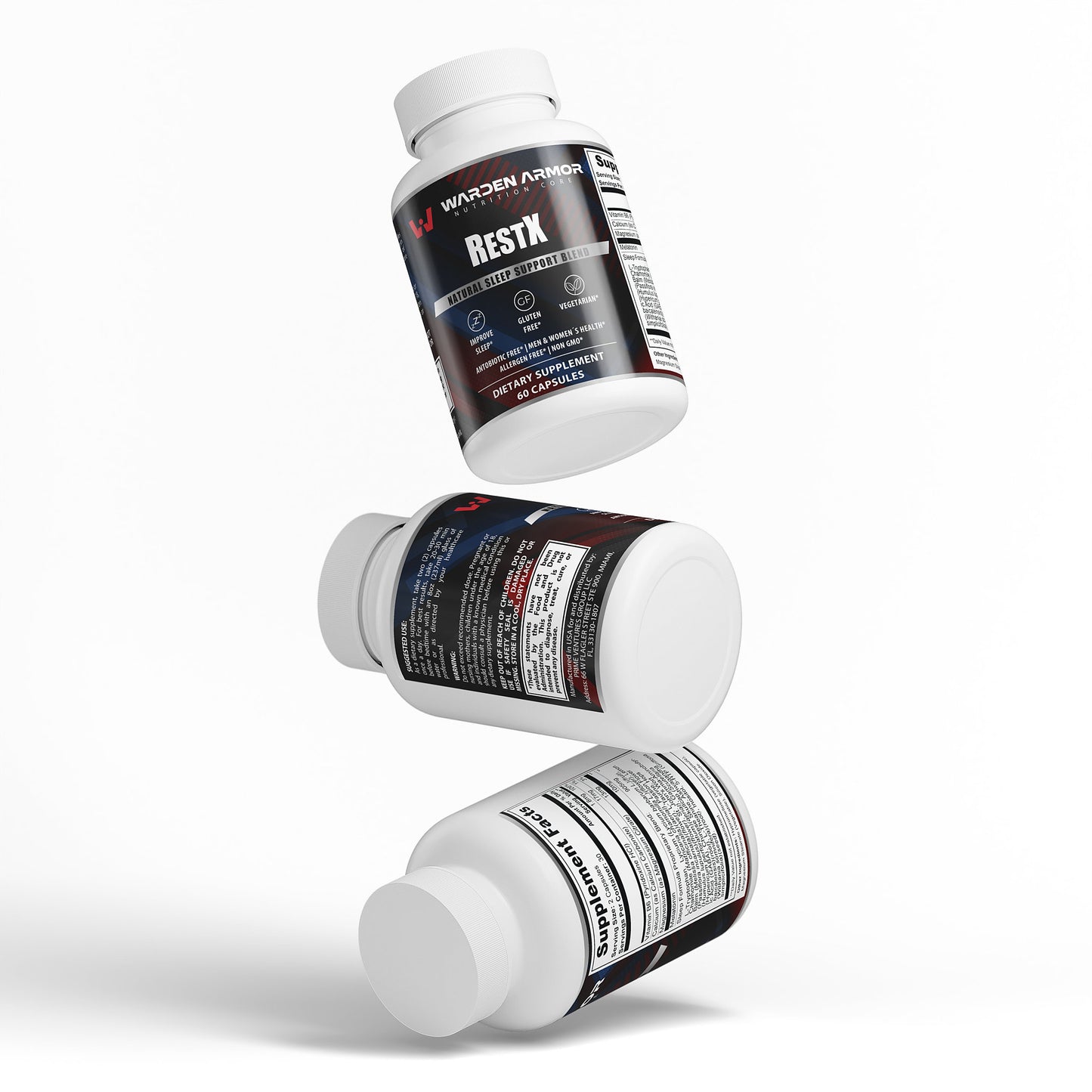 RestX – Sleep Wellness Support | Nighttime Relaxation Capsules | Warden Armor