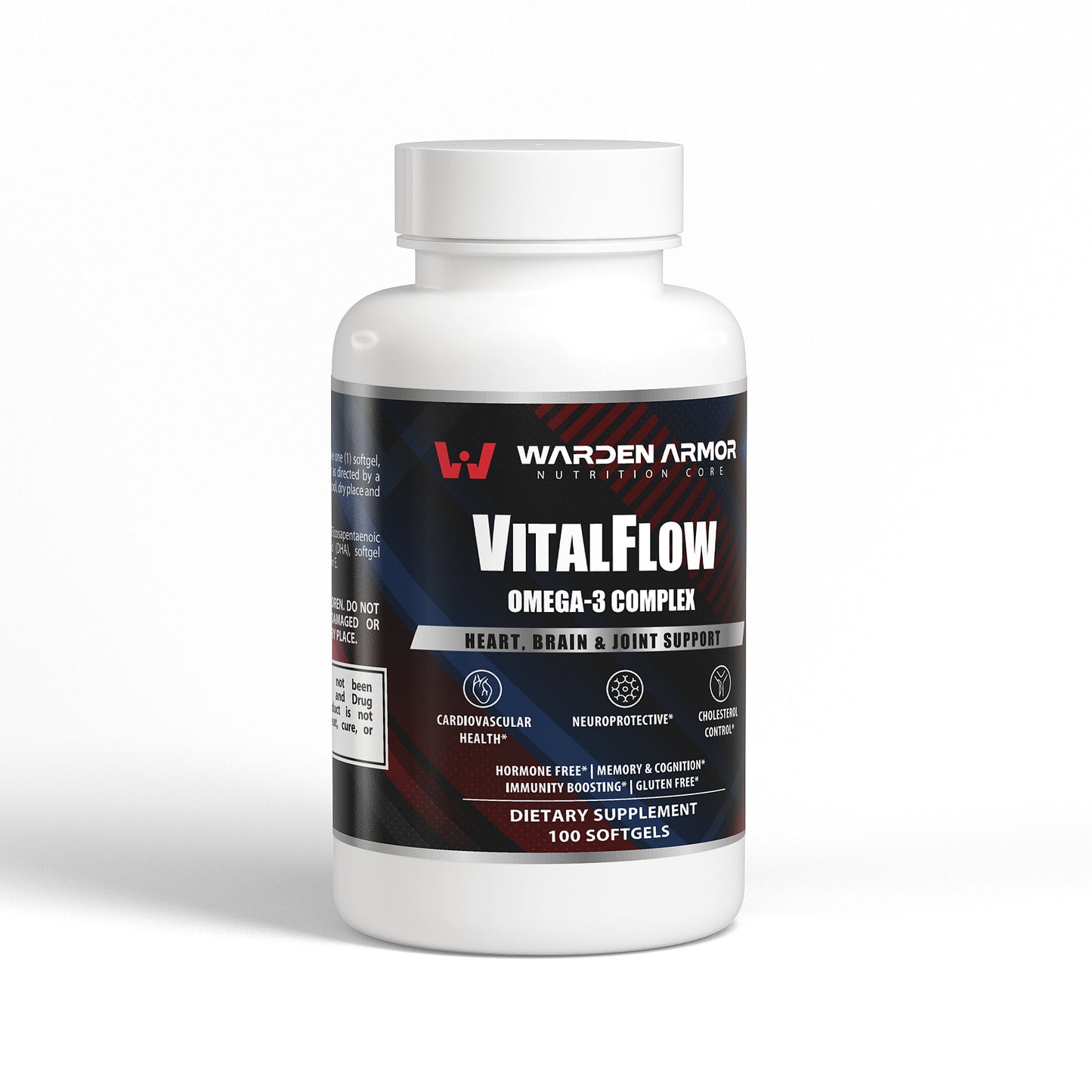 VitalFlow Omega-3 Complex – Heart & Brain Support | EPA + DHA Softgels | Warden Armor