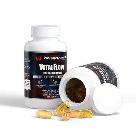 VitalFlow Omega-3 Complex – Heart & Brain Support | EPA + DHA Softgels | Warden Armor