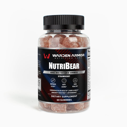 NutriBear Adult Multivitamin Gummies – Complete Daily Wellness Support | Strawberry Flavor | Warden Armor