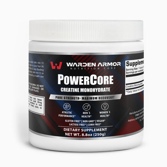 PowerCore Creatine – Training Performance Support | Monohydrate Powder | Warden Armor