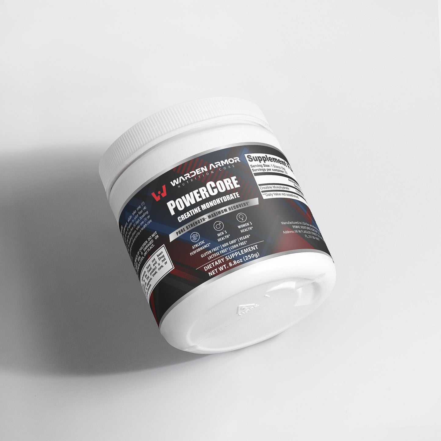 PowerCore Creatine – Training Performance Support | Monohydrate Powder | Warden Armor