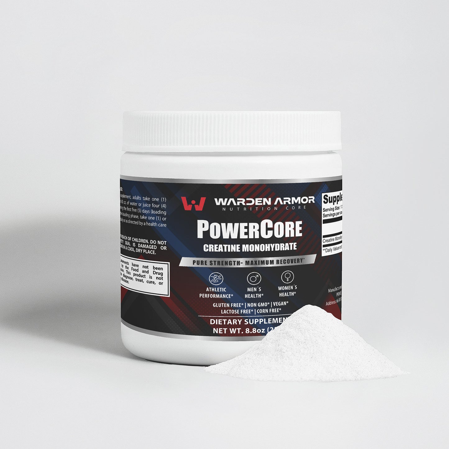 PowerCore Creatine – Training Performance Support | Monohydrate Powder | Warden Armor