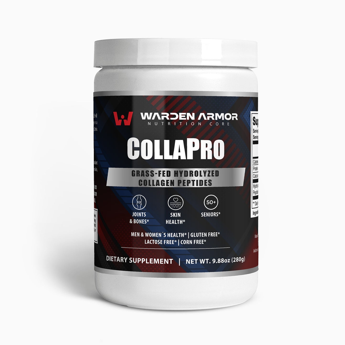 CollaPro Collagen – Skin, Hair & Joint Wellness Support | Grass-Fed Peptides | Warden Armor