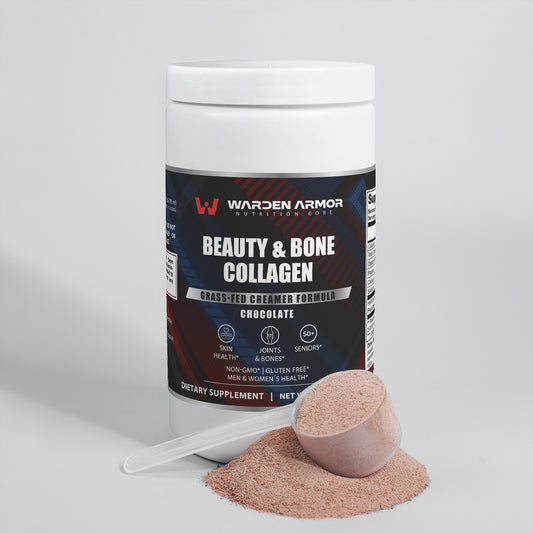 Beauty & Bone Collagen Protein – Wellness Support | Chocolate Powder | Warden Armor