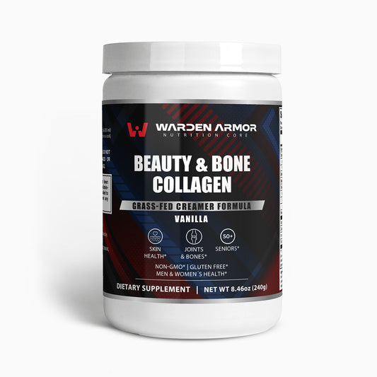 Beauty & Bone Collagen Creamer – Wellness Support | Vanilla Powder | Warden Armor