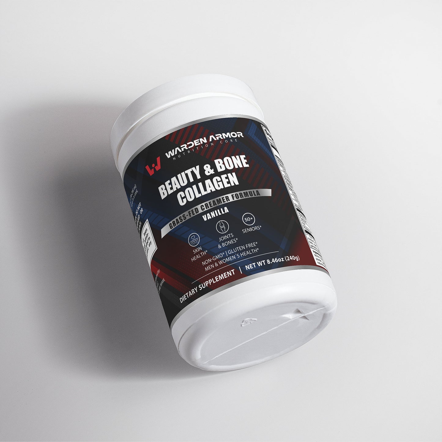 Beauty & Bone Collagen Creamer – Wellness Support | Vanilla Powder | Warden Armor