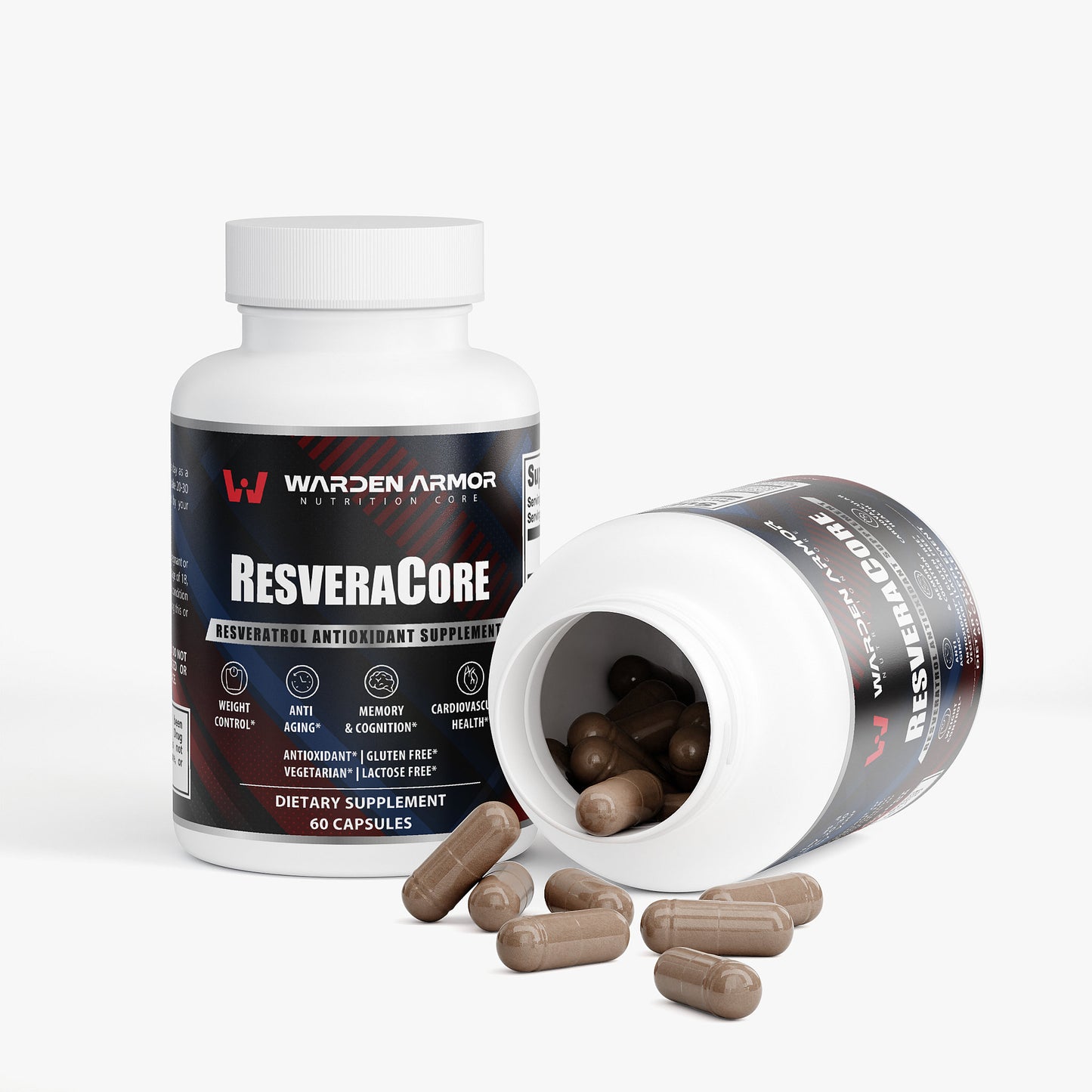 ResveraCore Resveratrol – Cellular Wellness Support | Antioxidant Capsules | Warden Armor