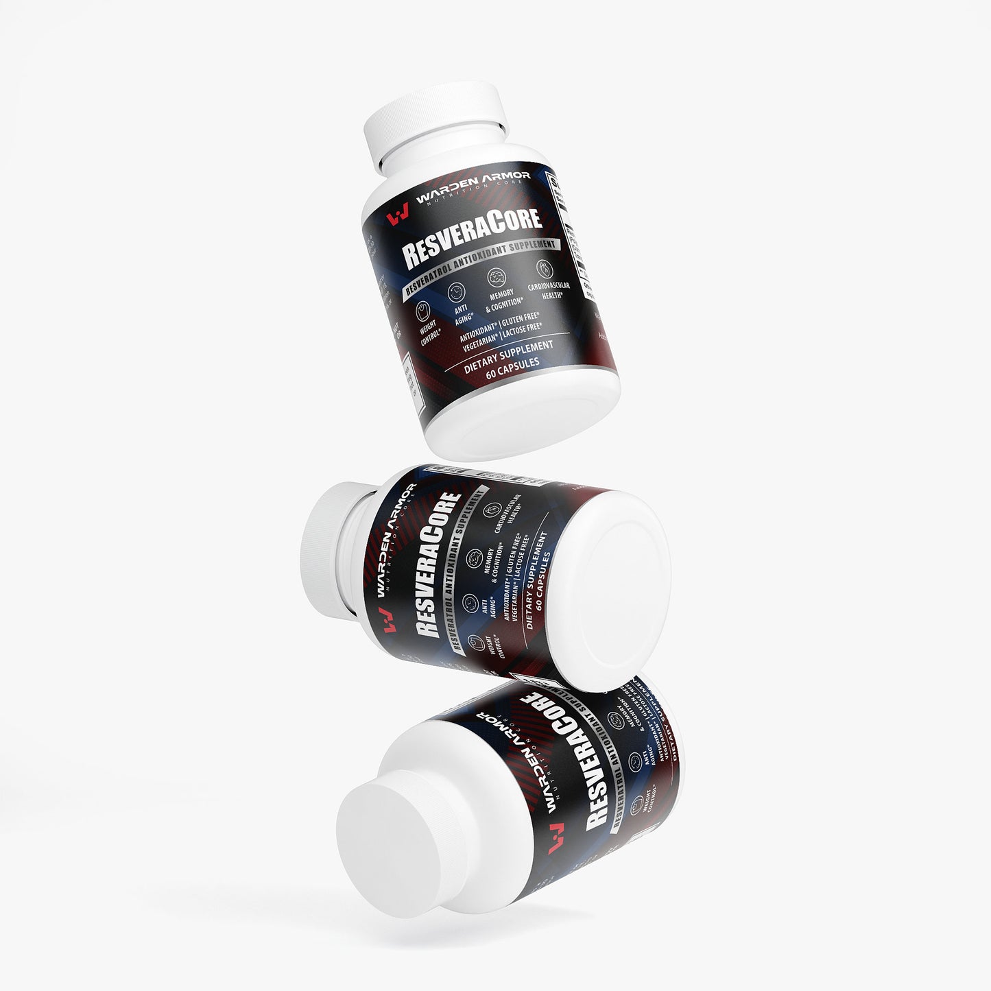 ResveraCore Resveratrol – Cellular Wellness Support | Antioxidant Capsules | Warden Armor