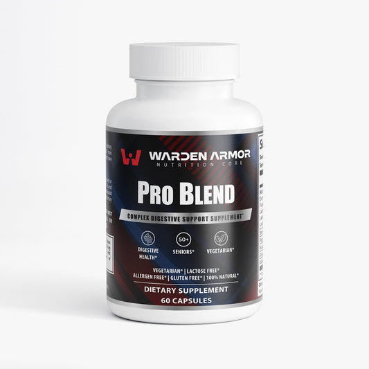 Digestive Pro Blend – Enzyme & Probiotic Formula | Plant-Based Capsules | Warden Armor