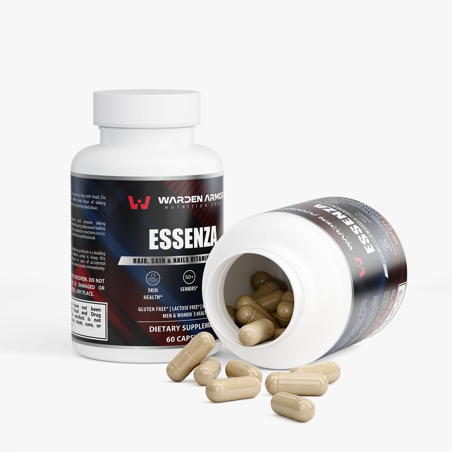 Essenza Hair, Skin & Nail Vitamin Blend – Biotin & B-Complex | Beauty Wellness Support | Warden Armor