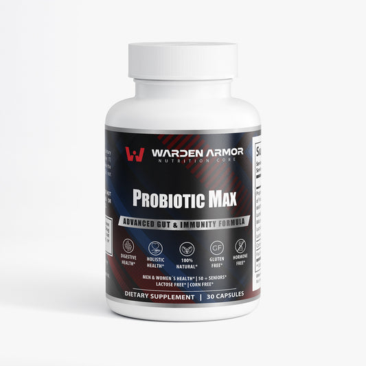 Probiotic Max – 40 Billion CFU with Prebiotics | Gut Health & Digestive Support | Warden Armor