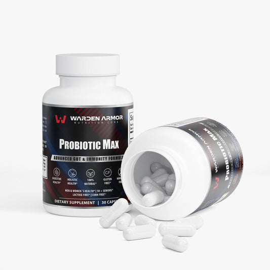 Probiotic Max – 40 Billion CFU with Prebiotics | Gut Health & Digestive Support | Warden Armor