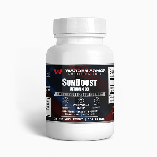 SunBoost Vitamin D3 Softgels – 2,000 IU Daily Wellness Support | Sunshine Vitamin | Warden Armor