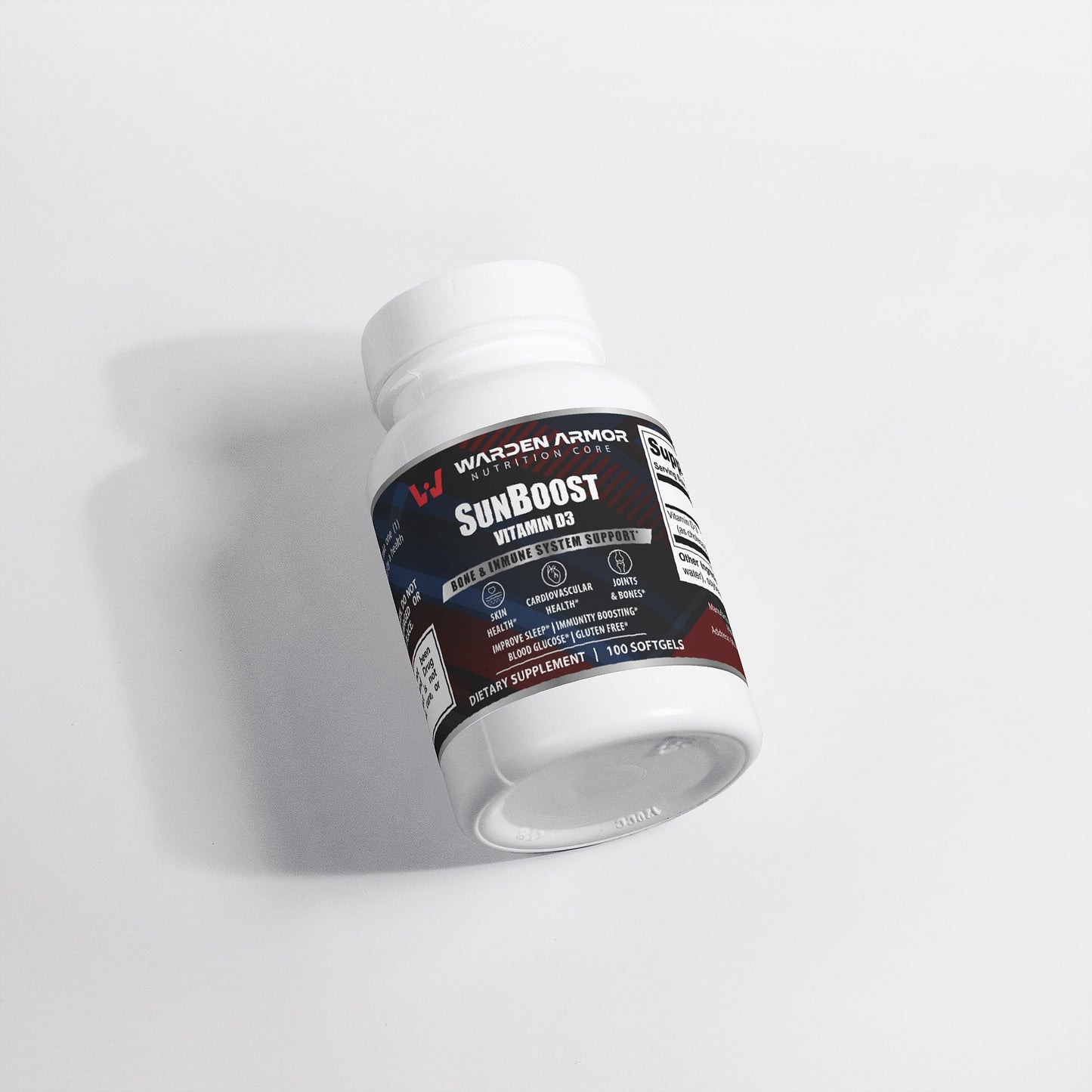 SunBoost Vitamin D3 Softgels – 2,000 IU Daily Wellness Support | Sunshine Vitamin | Warden Armor