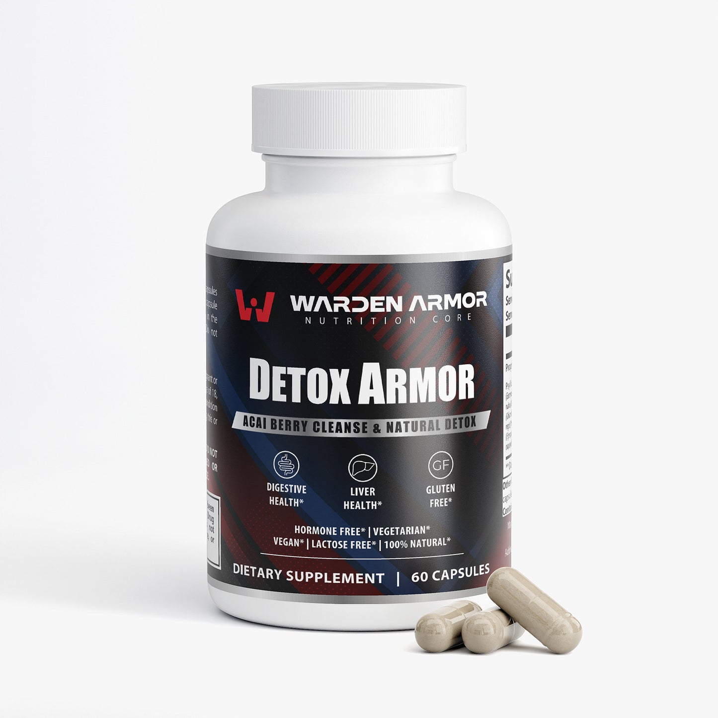 Detox Armor – Digestive Balance Formula | Acai + Psyllium Capsules | Warden Armor