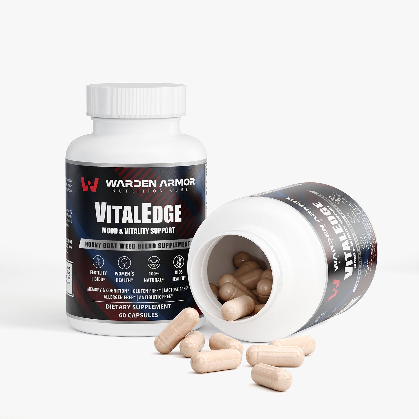 VitalEdge Horny Goat Weed Complex – Energy, Stamina & Hormonal Balance | Warden Armor