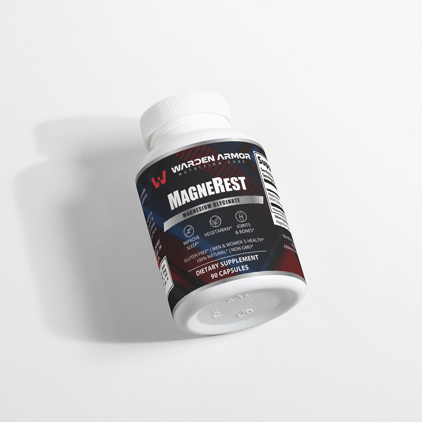 MagneRest – Nighttime Calm Formula | Magnesium Glycinate Capsules | Warden Armor