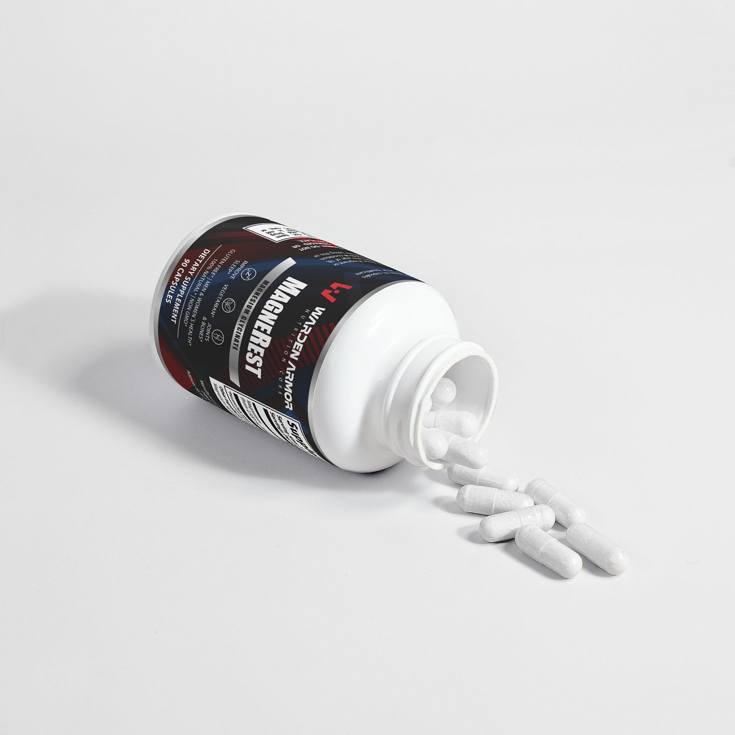 MagneRest – Nighttime Calm Formula | Magnesium Glycinate Capsules | Warden Armor