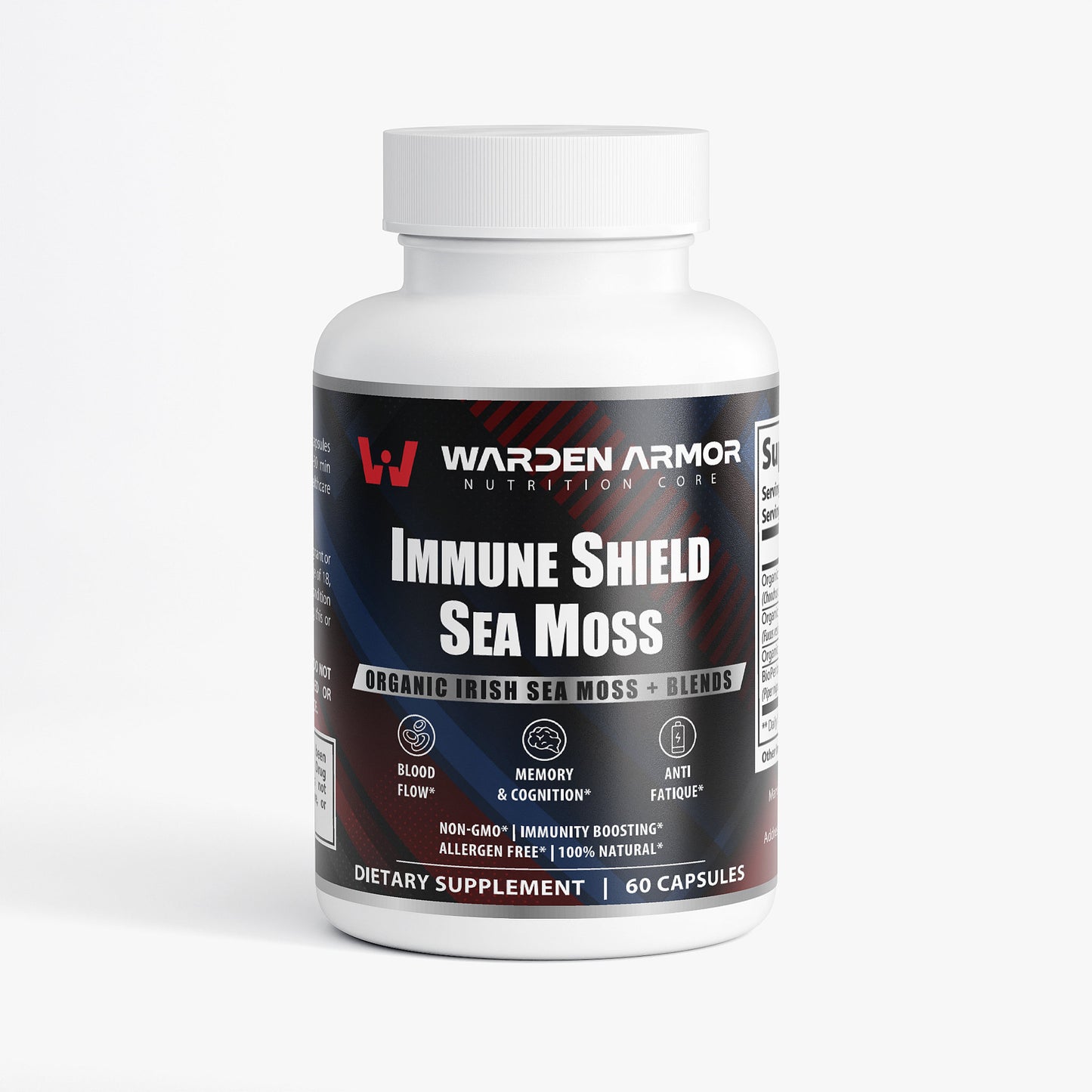 Mineral Shield Sea Moss – Irish Sea Moss Blend | Organic Seaweed Capsules | Warden Armor