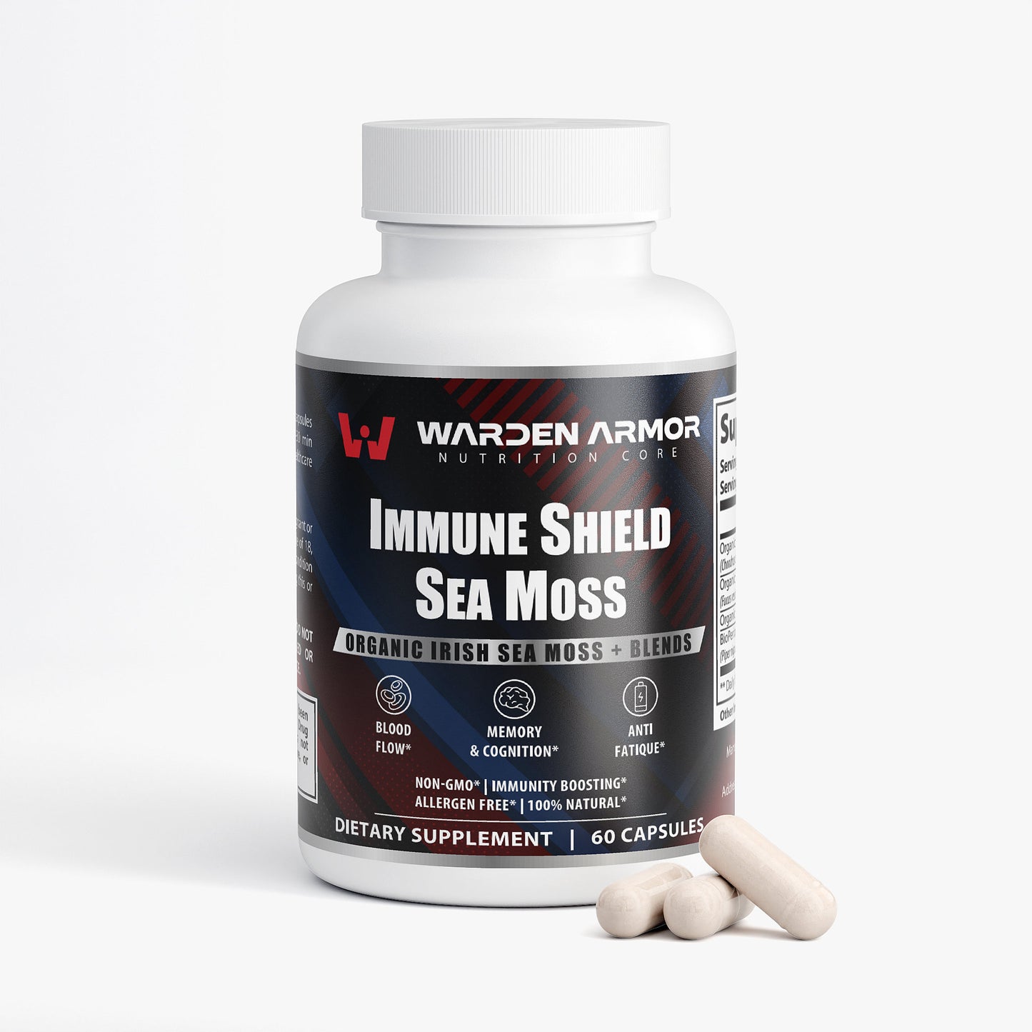Mineral Shield Sea Moss – Irish Sea Moss Blend | Organic Seaweed Capsules | Warden Armor