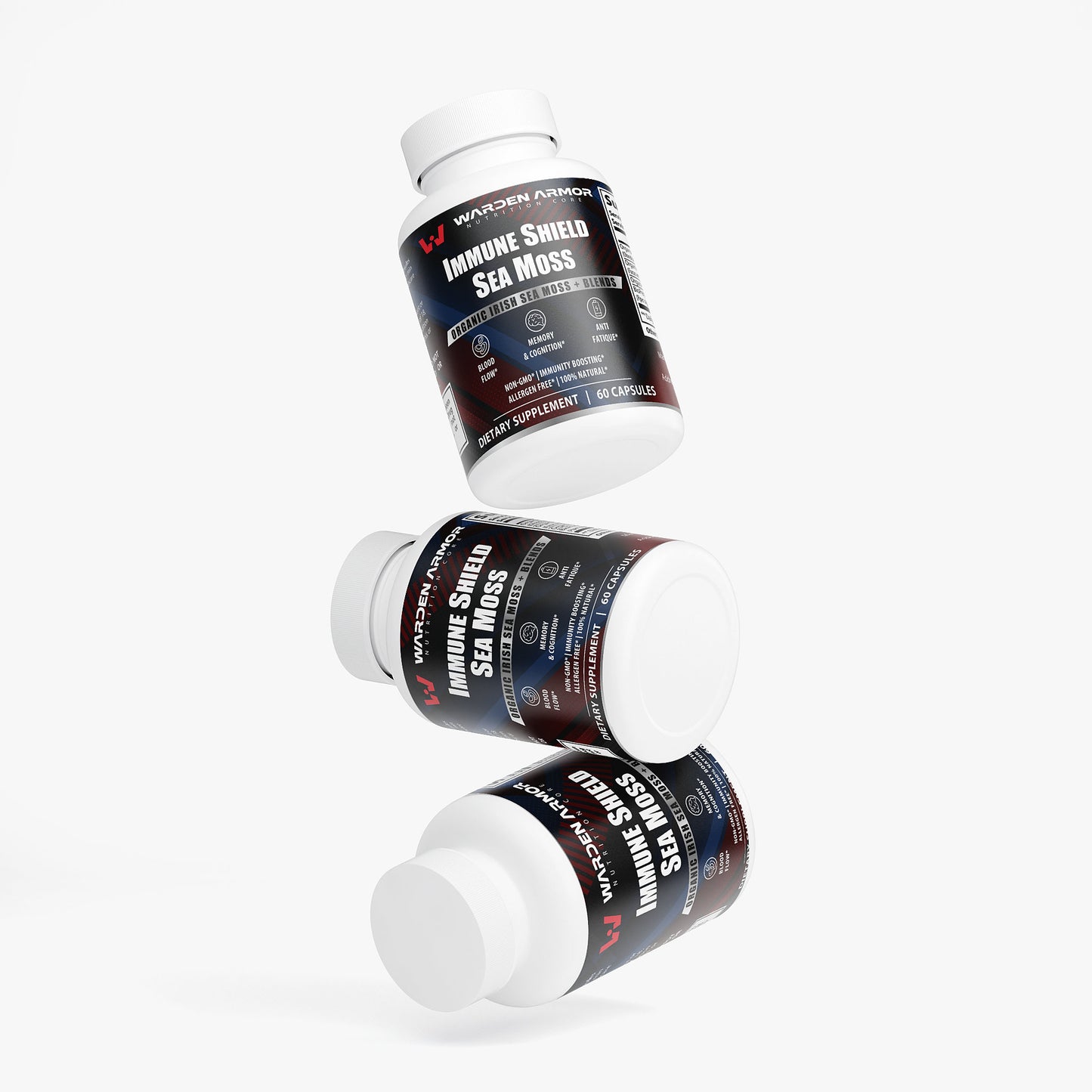 Mineral Shield Sea Moss – Irish Sea Moss Blend | Organic Seaweed Capsules | Warden Armor