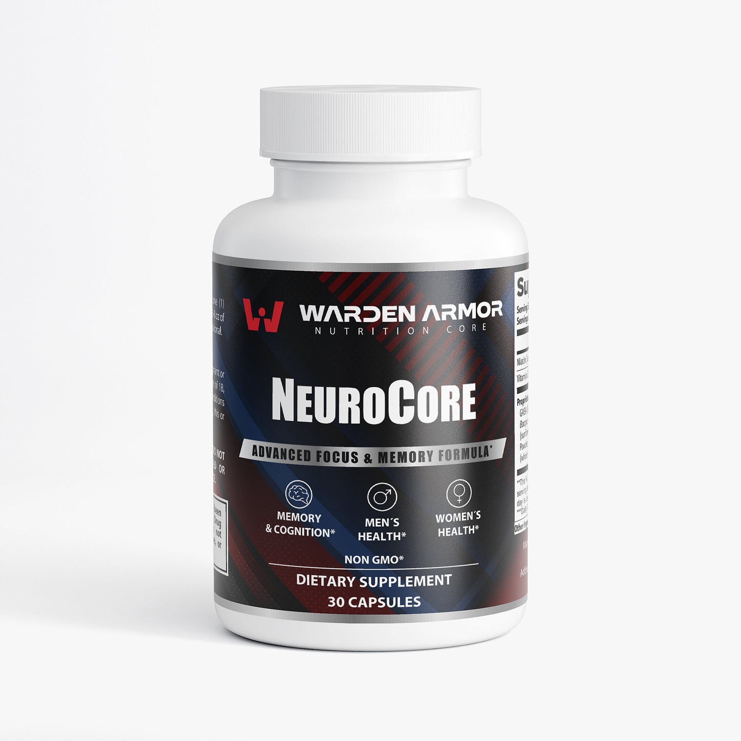 NeuroCore – Cognitive Performance Formula | Nootropic Blend Capsules | Warden Armor