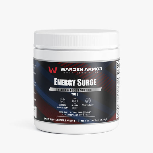 Energy Surge – Energy & Focus Support | Yuzu Flavor Powder | Warden Armor