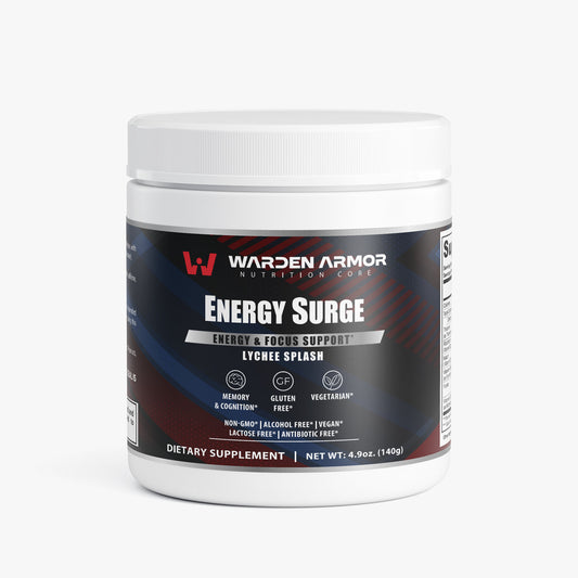 Energy Surge – Energy & Focus Support | Lychee Splash Powder | Warden Armor