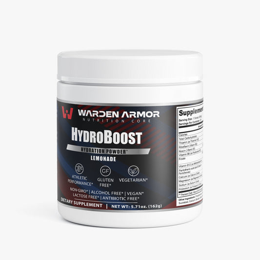HydroBoost – Electrolyte Hydration Powder | Lemonade Flavor | Warden Armor