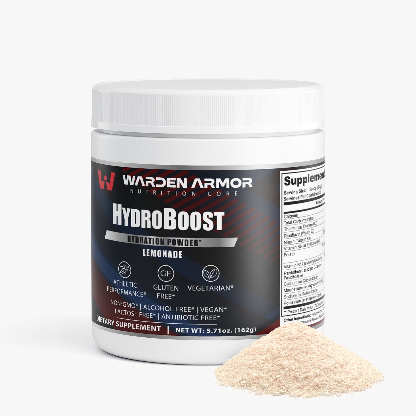 HydroBoost – Electrolyte Hydration Powder | Lemonade Flavor | Warden Armor