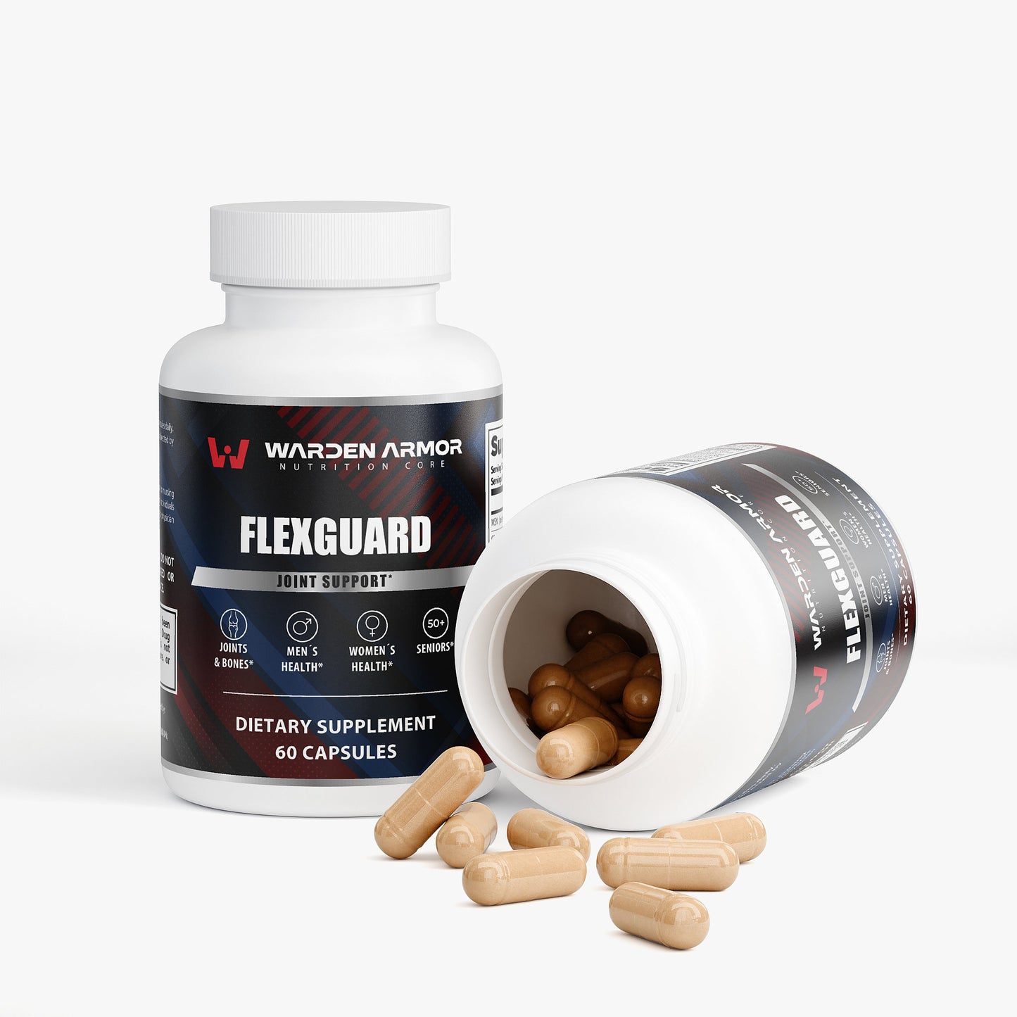 Flexguard Joint Support Complex – MSM, Glucosamine & Turmeric | Advanced Mobility & Flexibility | Warden Armor