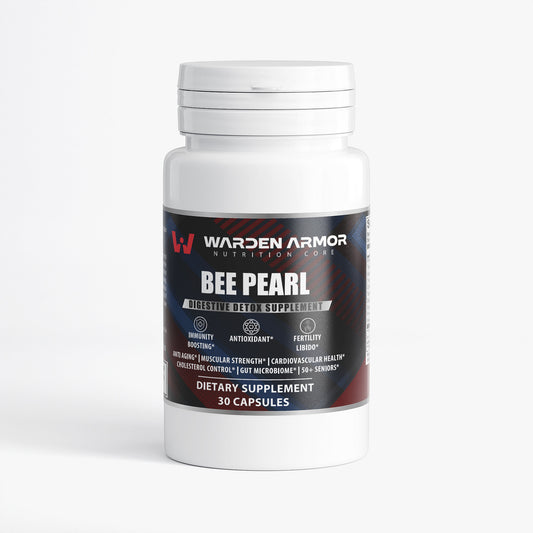 Nature's Bee Pearl Vitality Capsules – Premium Bee Bread & Vitamin C | Daily Wellness Support | Warden Armor