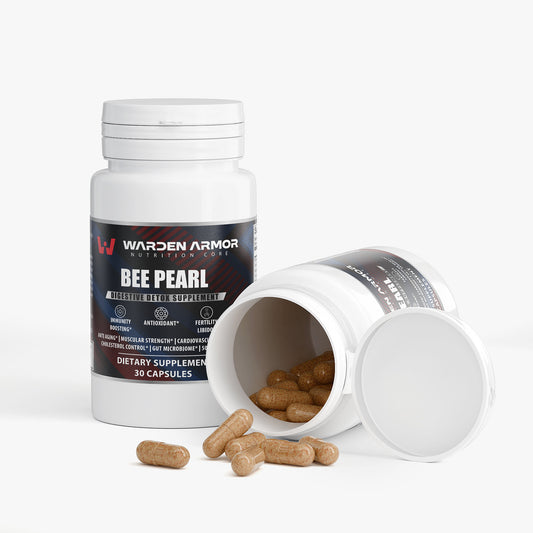 Nature's Bee Pearl Vitality Capsules – Premium Bee Bread & Vitamin C | Daily Wellness Support | Warden Armor