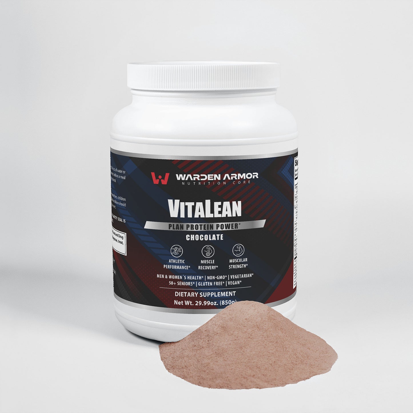 VitaLean Plant Protein – Vegan Nutrition Support | Chocolate Powder | Warden Armor