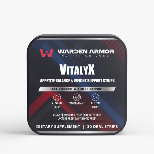 VitalyX – Daily Nutrition Strips | Saffron + Chromium | Fast-Dissolve Oral Strips | Warden Armor
