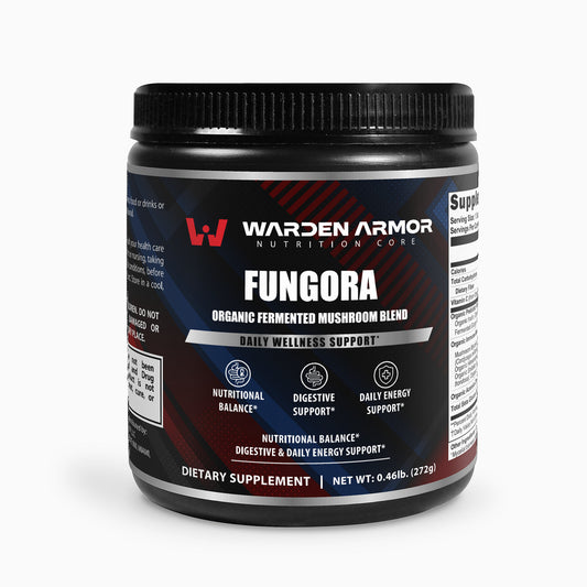 Fungora – Fermented Mushroom Blend | 6 Organic Mushrooms Powder | Warden Armor
