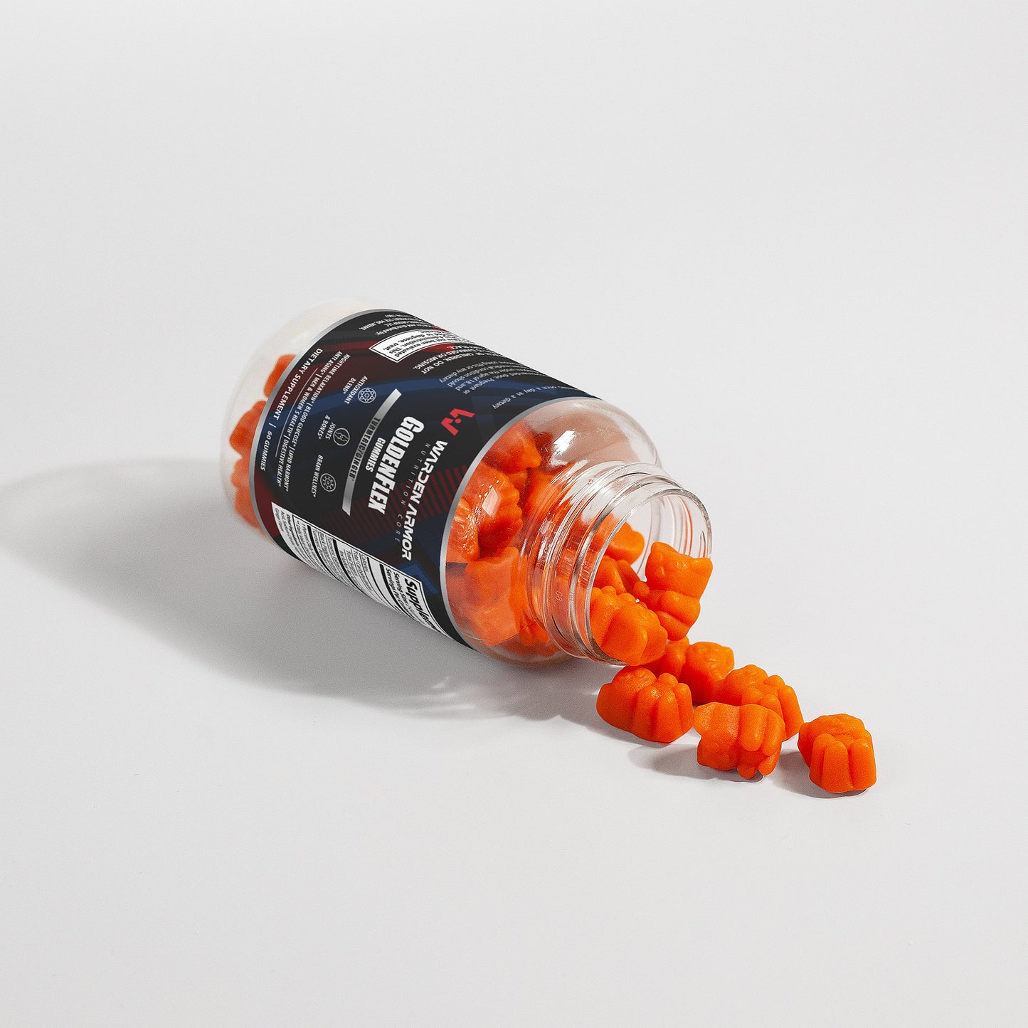 GoldenFlex – Turmeric Gummies | Curcumin + Black Pepper | 60 Gummies | Warden Armor