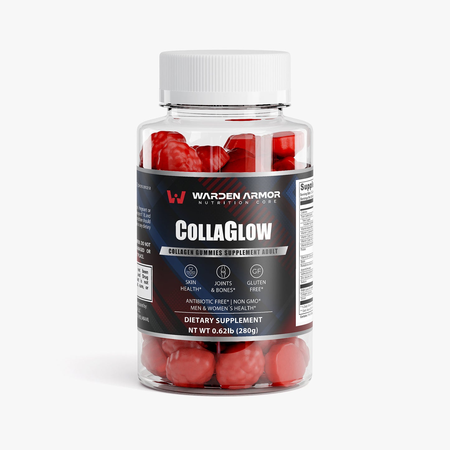 CollaGlow Collagen Gummies – Wellness Support | Vitamin C Gummies | Warden Armor