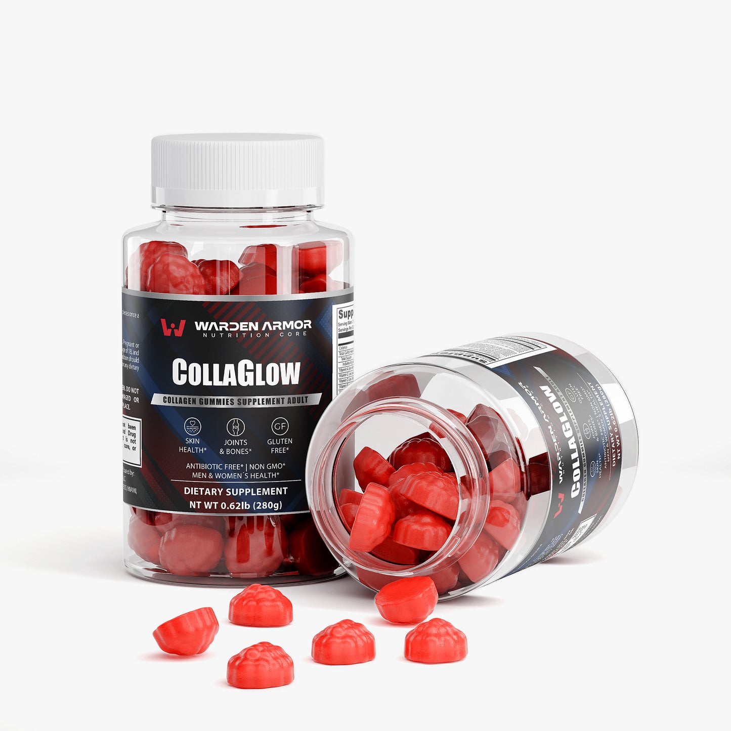CollaGlow Collagen Gummies – Wellness Support | Vitamin C Gummies | Warden Armor