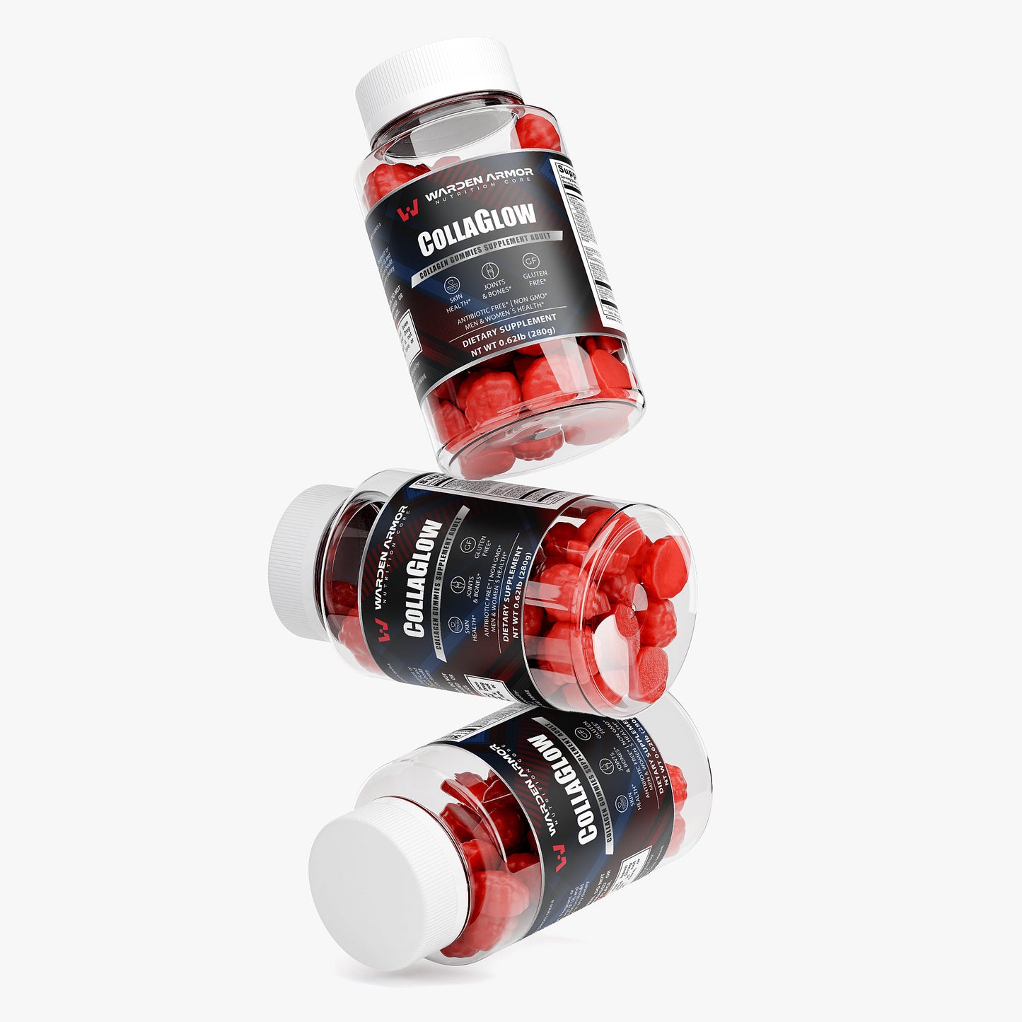 CollaGlow Collagen Gummies – Wellness Support | Vitamin C Gummies | Warden Armor