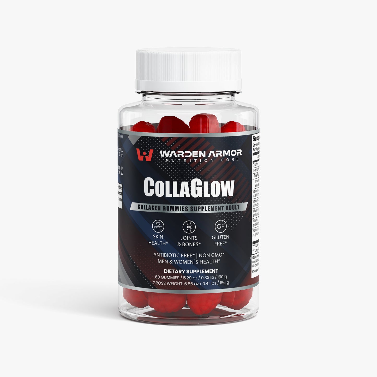 CollaGlow – Hair, Skin & Nails Beauty Gummies | Biotin + Marine Collagen | Warden Armor
