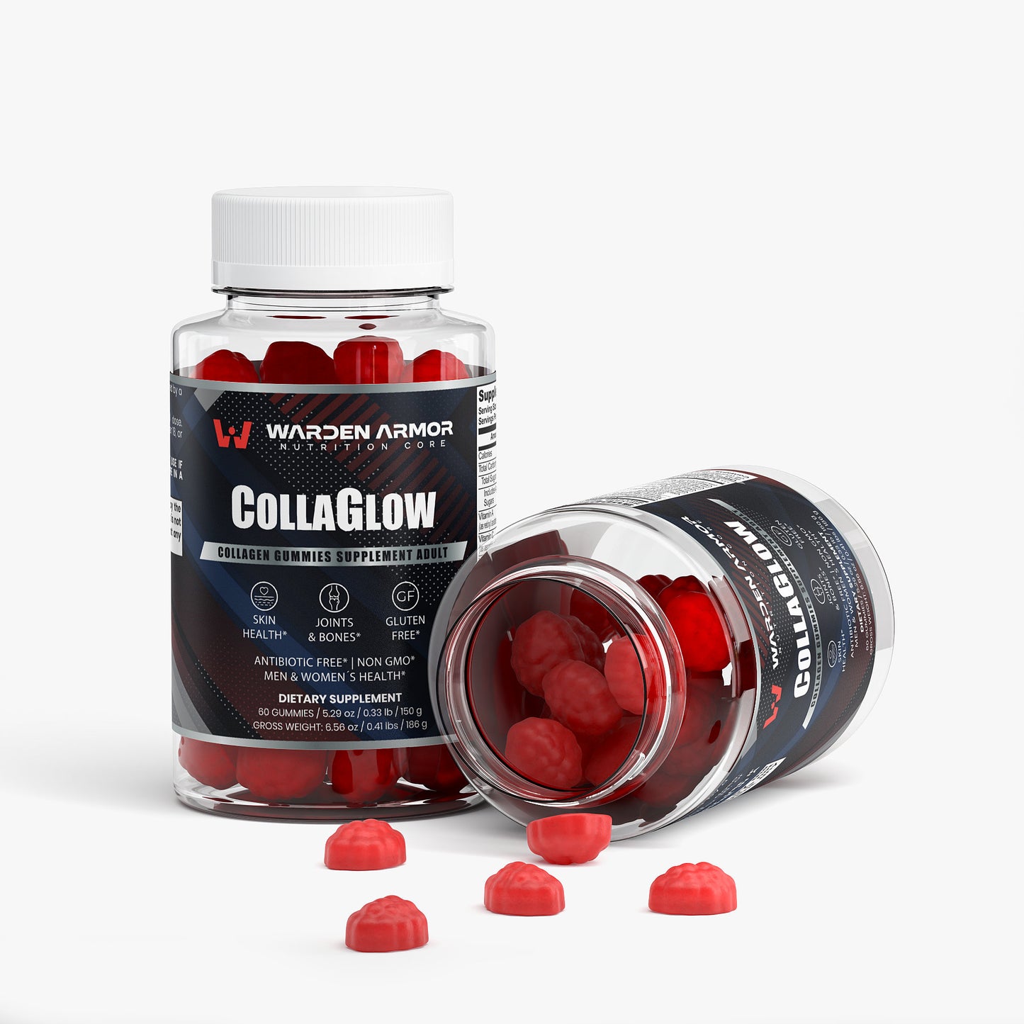 CollaGlow – Hair, Skin & Nails Beauty Gummies | Biotin + Marine Collagen | Warden Armor