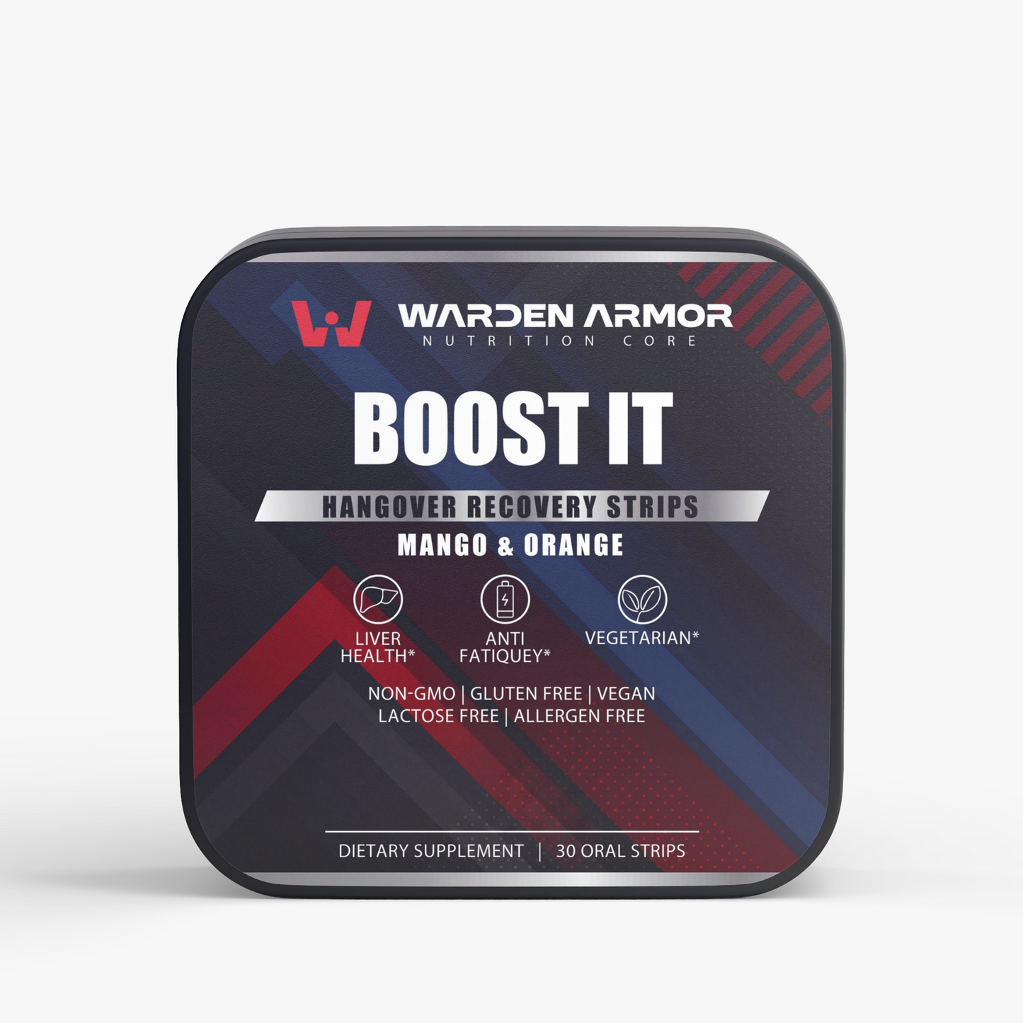 Boost It – Daily Wellness & Hydration Oral Strips | Ayurvedic Botanical Blend | Mango-Orange | Warden Armor