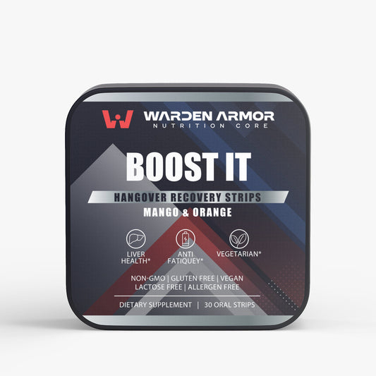 Boost It – Daily Wellness & Hydration Oral Strips | Ayurvedic Botanical Blend | Mango-Orange | Warden Armor